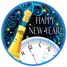 812222 disc vafa revelion Happy new year D20cm